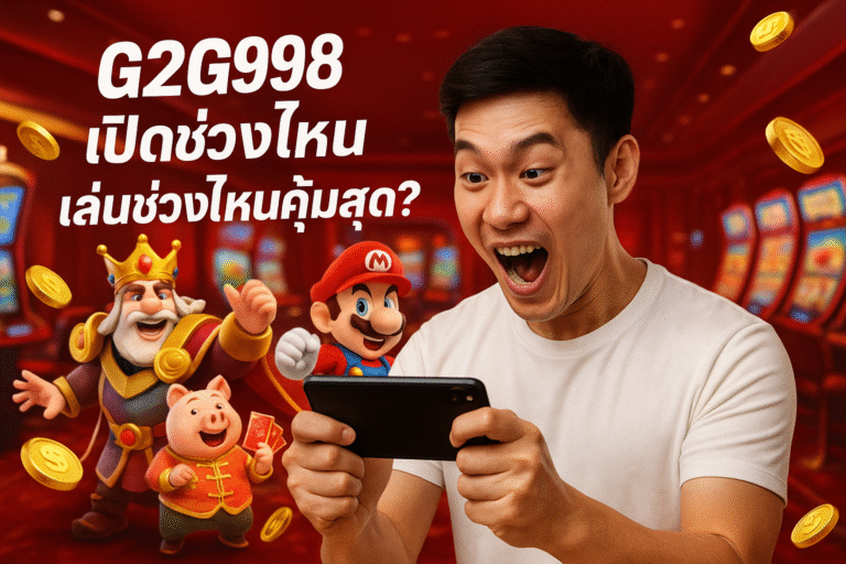 G2G998 เปิดช่วงไหน เล่นช่วงไหนคุ้มสุด?