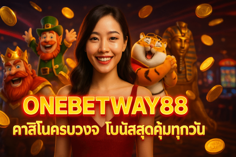 ONEBETWAY88 คาสิโนครบวงจร โบนัสสุดคุ้มทุกวัน